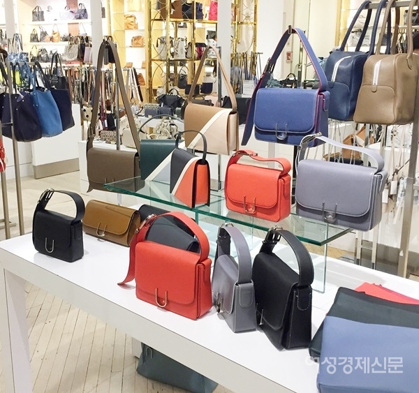 백화점 편집숍에 입점해 있는 유엠뉴욕 제품들 / 박음정 대표 제공