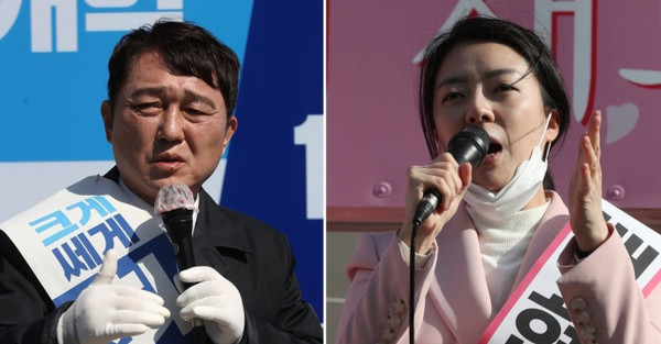 서울 송파을 후보 최재성-배현진. 사진 연합뉴스