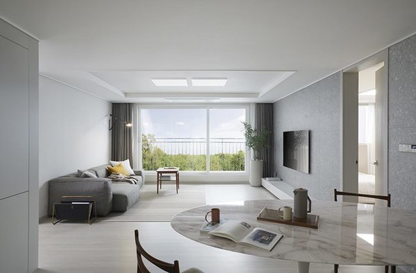 대림산업 혁신 평면 플랫폼 C2 HOUSE의 거실 기준 디자인 / 대림산업 제공