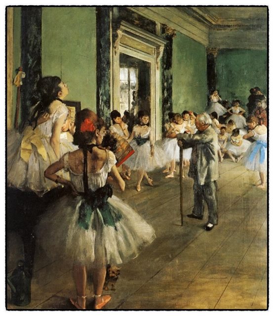 에드가 드가 '발레수업'(1874). 프랑스 파리 오르세미술관 소장