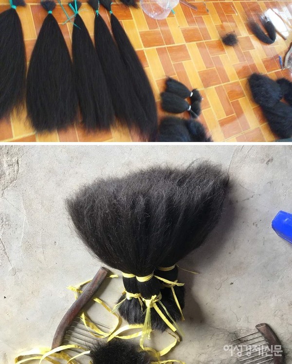 가발의 원재료는 짧고 긴 8가지 종류로 분류되어 가공기술을 가진 중국으로 보내진다. 12억 아프리카 시장이 주요고객이고 점차 늘어나는 추세이다. 