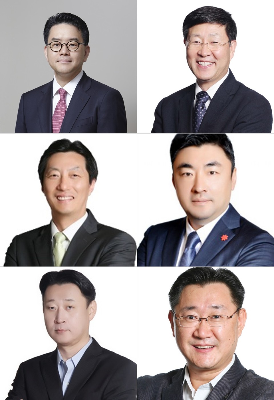 강희석 (주)이마트 兼 (주)SSG.COM 대표이사 사장, 김성영 (주)이마트에브리데이 대표이사, 송현석 (주)신세계푸드 대표이사, 이주희 신세계건설(주) 레저부문 대표이사, 손정현 (주)신세계아이앤씨 대표이사, 김장욱 (주)이마트24 대표이사(왼쪽 위부터 시계 방향으로)