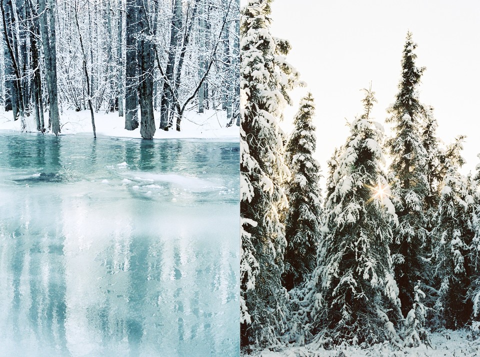 맹민화 사진가의 ‘우리가 기억하는 겨울-1’과 '우리가 기억하는 겨울-2' (왼쪽부터) / 라운디드 제공