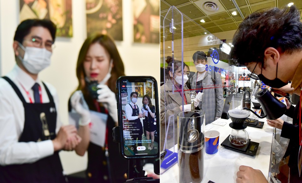 오는 7일까지 서울 코엑스에서 개최되는 '제19회 서울카페쇼'는 '우린 언제나 커피합니다'라는 주제로 진행된다. 코로나19로 커피 산업 변화에 대해 다양한 방향성을 제시해 줄 포럼과 컨퍼런스, 라이브커머스 등 다양한 형태의 행사가 진행된다. / 서울카페쇼