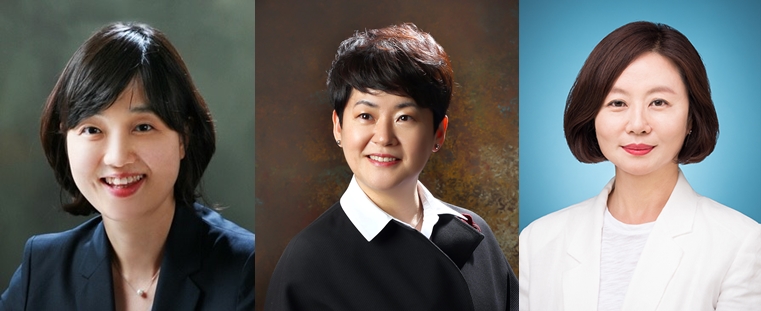 LG전자, LG하우시스, 지투알은 다음달 주주총회에서 강수진 고려대 법학전문대학원 교수(왼쪽), 서수경 숙명여대 환경디자인과 교수(가운데), 최세정 고려대 미디어학부 교수(오른쪽)를 각각 사외이사로 선임하는 안건을 상정한다고 25일 공시했다. 