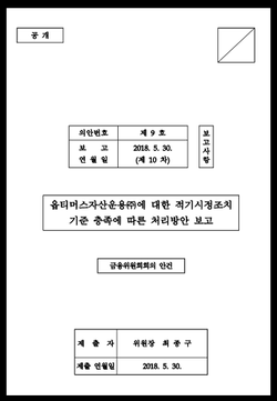 옵티머스자산운용 적기시정조치 보고서. 2018년 5월 30일 제10차 금융위원회 의결정보에서 알집파일을 찾아 풀면 윤석헌 전 금감원장의 결제 사실을 확인할 수 있다.