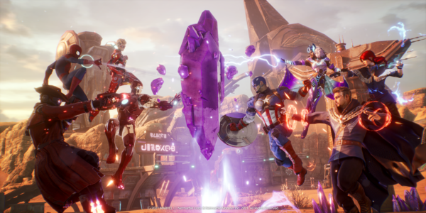 ‘마블 퓨처 레볼루션’엔 PvP 콘텐츠와 PvE 콘텐츠가 골고루 준비돼 있다. 10vs10 콘텐츠인 ‘오메가 워’ 화면. /넷마블