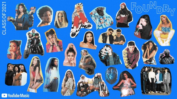 유튜브의 2021 파운드리 참여 아티스트 /유튜브