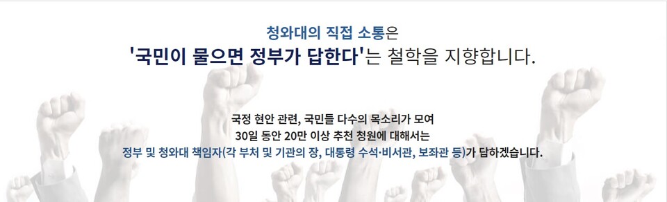 청와대 국민청원이 17일 개설 4주년을 맞았다. 청와대 국민청원은 전파력과 여론 형성에 크게 기여해 사건의 주목도를 높이는 순기능을 지닌 반면 청와대 차원의 해결 방안을 내놓지 않는다는 비판도 받는다. 사진은 청와대 국민청원 누리집 캡처. /청와대 국민청원 누리집 