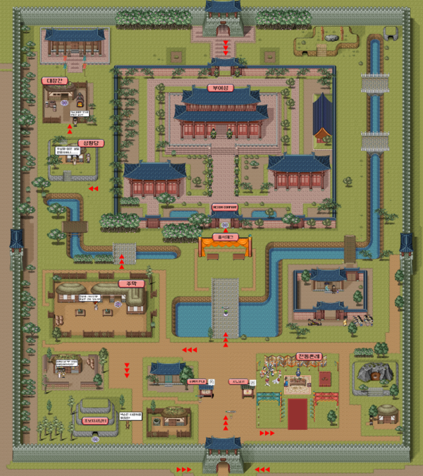 넥슨 온라인 채용설명회에 넥슨 게임 ‘바람의나라’ 맵을 활용해 방문객들이 친숙하게 다가설 수 있도록 한 점도 호평 받았다. /넥슨
