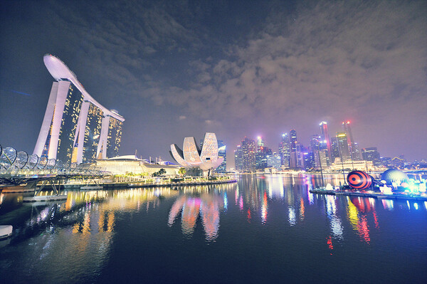 싱가포르 야경 사진./하나투어 제공
