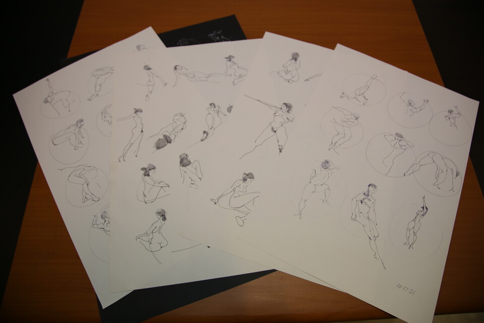 누드모델 작품집. / 옥지훈