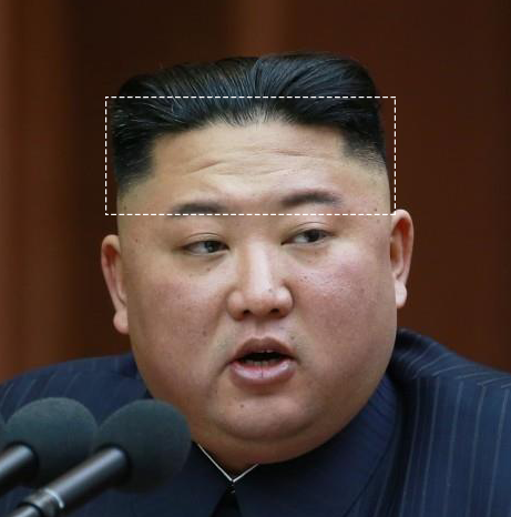 김정은 위원장의 이마는 상하가 좁은 편이다. 이마 상하가 좁은 사람들의 일반적인 특징은 성격이 조급한 면이 있다는 점이다. / 연합뉴스