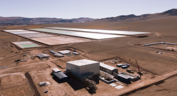 포스코가 인수한 아르헨티나 옴브레 무에르토 염호의 리튬 데모 플랜트 전경./포스코