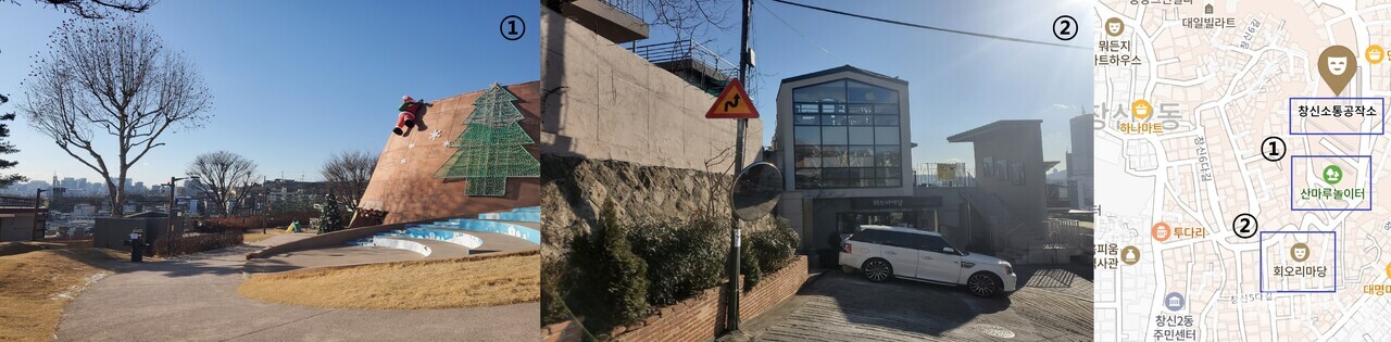 실제 창신동 내 앵커시설은 창신 3동이 아닌 창신1동과 2동에 모여 있다./ 이호준 기자