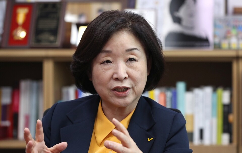 정의당 심상정 후보는 '담비 관상'이다. / 연합뉴스