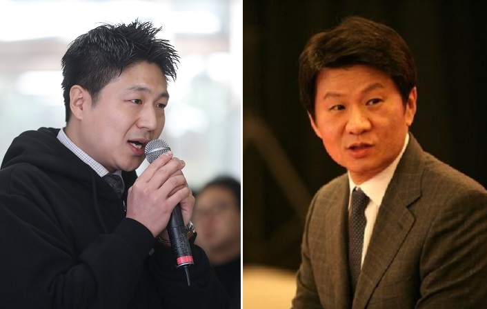 올해 3월 정기 주주총회를 기점으로 재계가 다중대표소송 대란에 휩싸일 가능성이 높아졌다. '먹튀 스톡옵션 매각'으로 주가가 큰 폭으로 하락한 카카오페이, 광주 건설현장 참사 책임이 있는 HDC현대산업개발 임원진이 타깃으로 거론되고 있다. 류영준 전 카카오페이 대표(왼쪽)와 정몽규 HDC그룹 회장. /연합뉴스