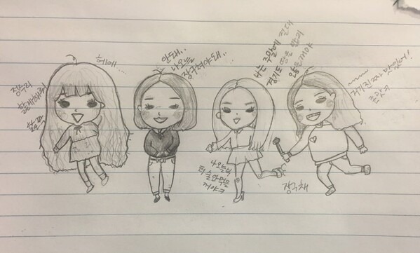 강아람 작가가 그린 낙서. /.강아람 작가 제공