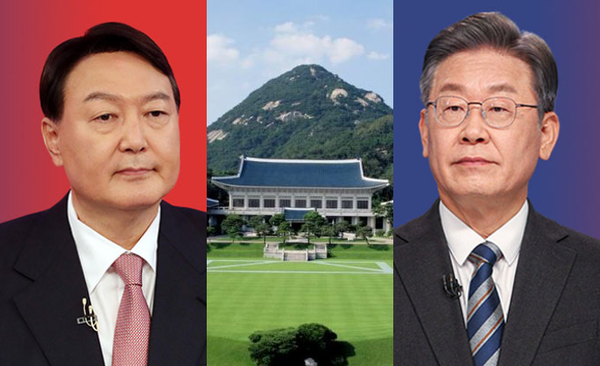 윤석열 국민의힘 대선후보(왼쪽)와 이재명 더불어민주당 대선후보. / 연합뉴스