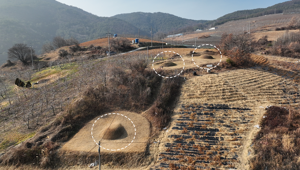 이재명 더불어민주당 대선후보의 조상묘 전경 사진. / 백재권