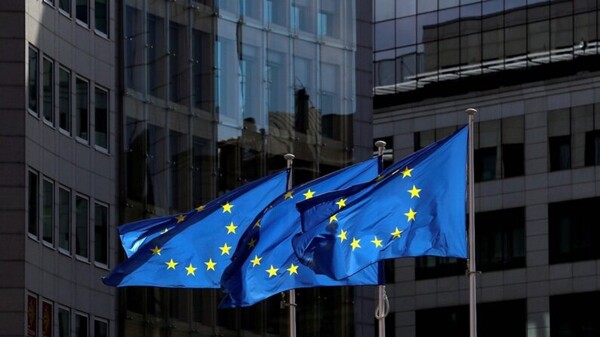 유럽 연합(EU) 의회가 14일(현지시간) 암호화폐 관련 규제 내용을 담은 법안을 최종 부결시켰다. 유럽 연합(EU)./AP=연합뉴스