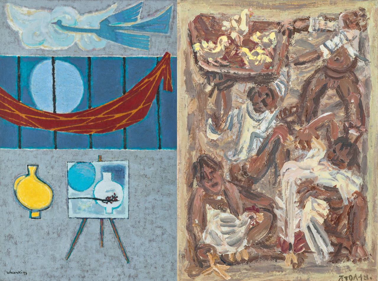 국내 양대 옥션이 봄맞이 메이저 경매에서 김환기 · 이중섭 작품을 내세워 맞붙을 예정이다./서울옥션·케이옥션