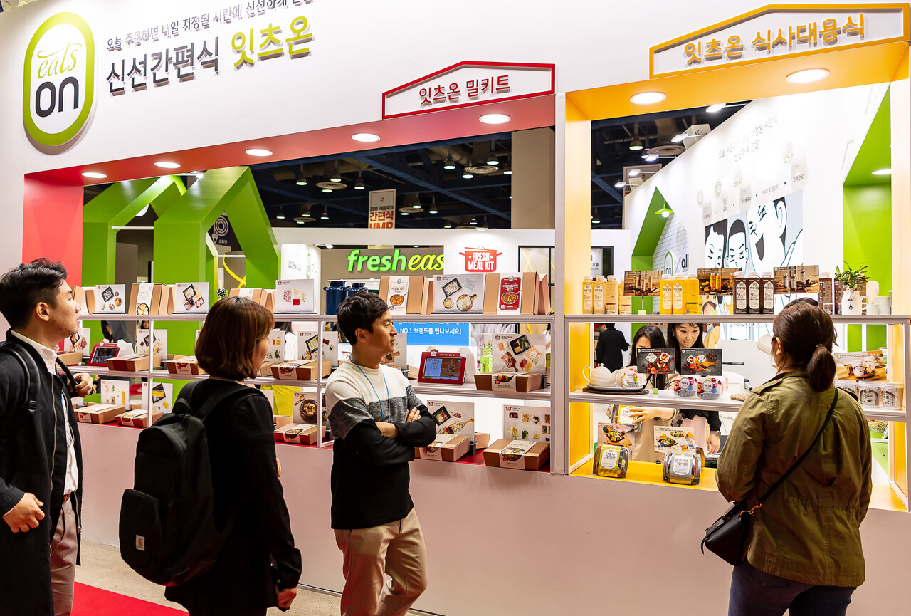 2019년 코엑스에서 개최된 서울국제간편식HMR전시회 부스 전경. /비투엑스포