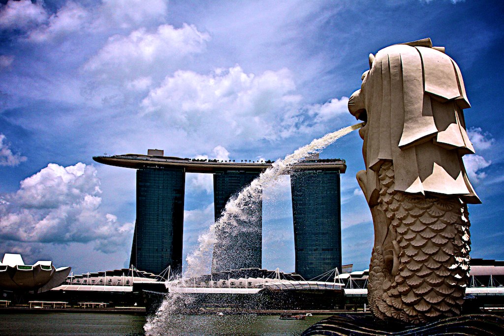 싱가포르의 상징 머라이언 / 플리커닷컴