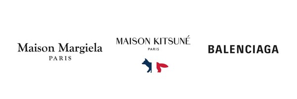 20대 선호 브랜드 - 메종 마르지엘라, 메종 키츠네, 발렌시아가. /각 사 홈페이지
