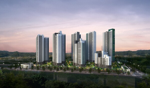 음성 푸르지오 센터피크 야경투시도. /대우건설