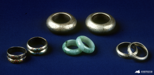 금·은·옥가락지, 조선시대. 온양민속박물관 소장 /사진=한국민족문화대백과