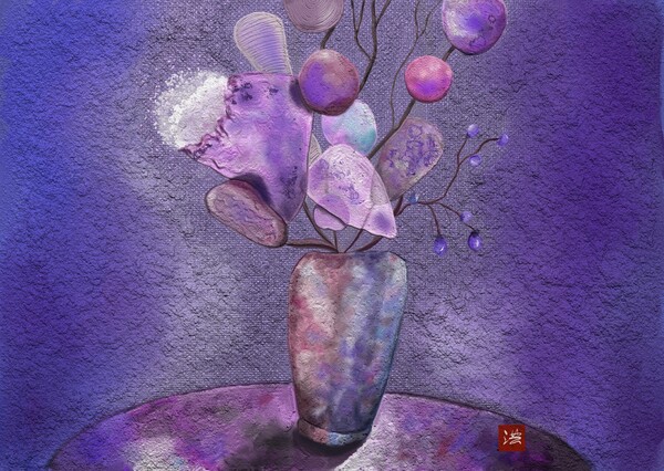 올해의 색인 베리 페리를 정물화에 담아 보았다. 갤럭시 노트20울트라, 아트레이지 /그림=홍미옥