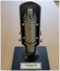 정재훈 사장이 페이스북에 올린 혁신형 SMR의 2019년 모형. /정재훈 사장 페이스북