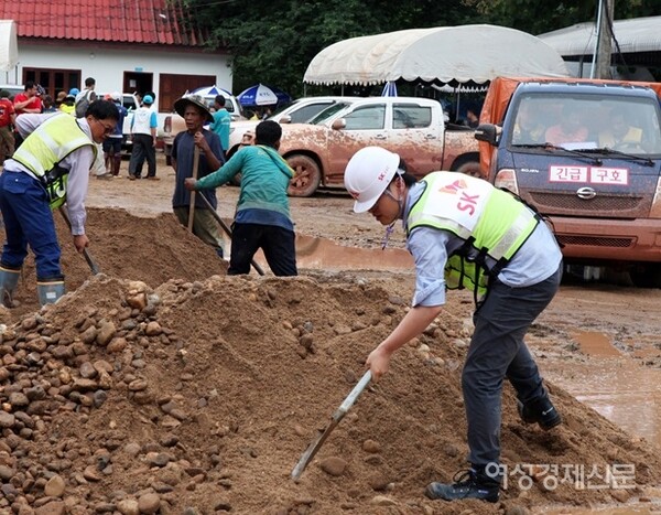 수해복구 현장 /사진=여성경제신문