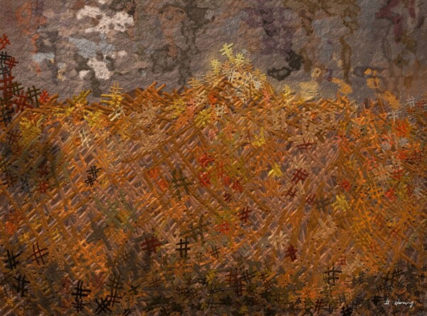 이슈를 삼키고 찾아주는 해시태그를 형상화시켜 보았다. /그림=홍미옥, 갤럭시노트20울트라 