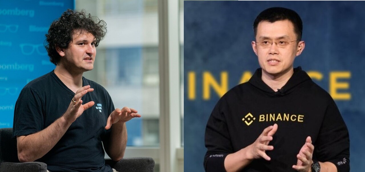 글로벌 금융위기를 방불케 하는 이번 유동성 사태는 샘뱅크먼프리드 FTX 대표와 창펑자오 바이낸스 대표 간에 트윗이 오가면서 시작됐다. / 알라메다 리서치, 바이낸스