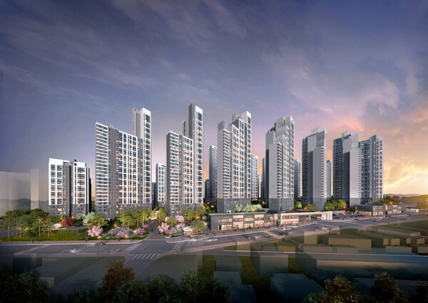 평촌 센텀퍼스트 투시도. / DL이앤씨