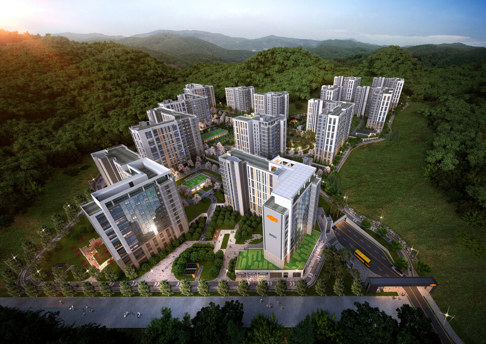 동탄2신도시 신주거문화타운에 위치한  ‘e편한세상 동탄 파크아너스’가 내년 1월 분양될 예정이다./e편한세상 제공