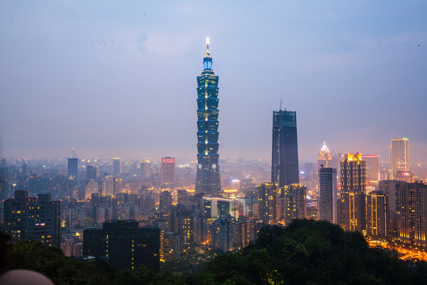 대만 타이베이의 명물 101빌딩 야경 /게티이미지뱅크