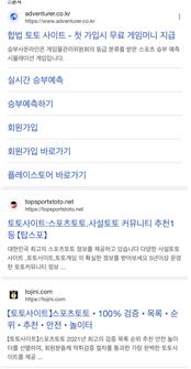 인터넷에서 검색되는 도박사이트. 상당수는 불법이다(사진 1). /이수지