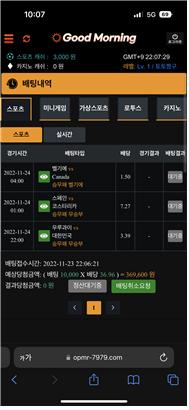 2022년 월드컵 경기에 돈을 걸게 하는 도박사이트(사진 4). /이수지