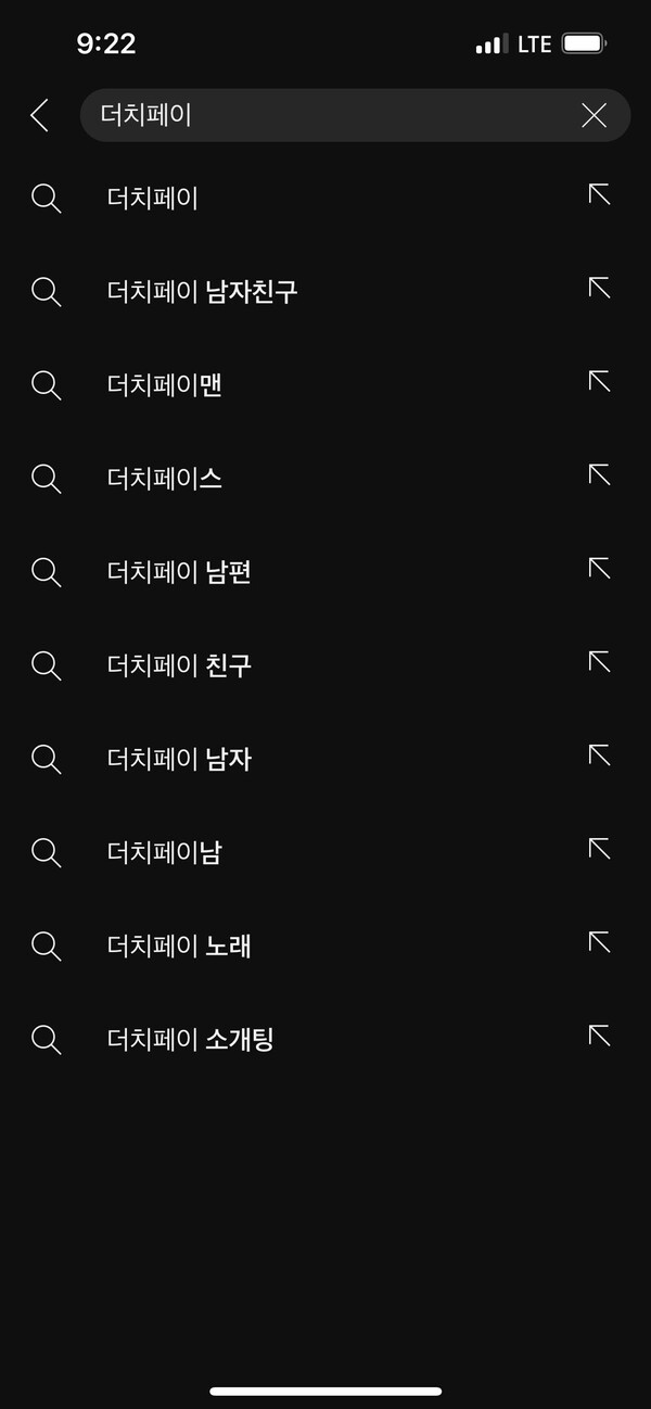 유튜브의 ‘더치페이’ 연관 검색어 /이현수