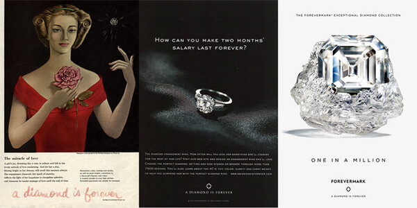 드비어스사의 ‘다이아몬드는 영원히’ 광고 /구글 이미지