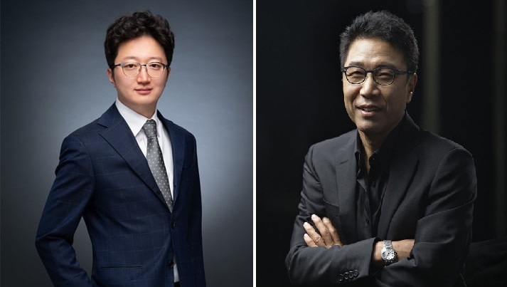 주주의 경영 참여 시도에 대한 부정적인 시선도 존재한다. 사진은 이창환 얼라인 대표와 이수만 SM엔터 전 총괄 프로듀서. /각 사