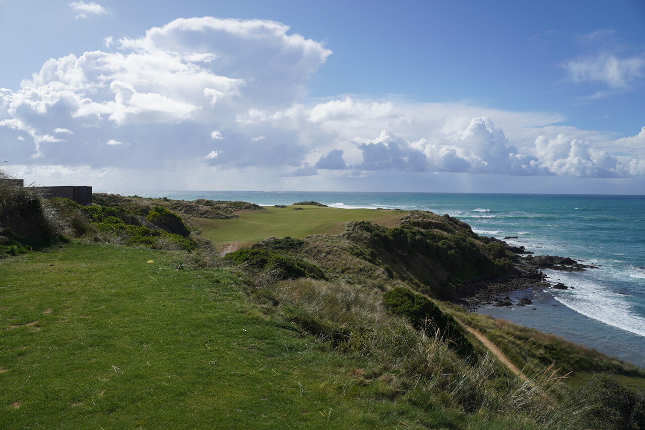 호주 태즈마니아주의 한 섬에 들어선 케이프 위컴 1번홀 /오상준