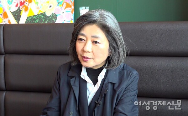 김행 국민의힘 전 비상대책위원이 여성경제신문과 인터뷰하고 있다. /장세곤 기자