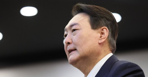 국민의힘 윤석열 대선 후보가 지난해 1월 21일 오후 대전 서구 오페라웨딩홀에서 열린 당시 대전 선대위 필승결의대회에서 발언하고 있다. /연합뉴스