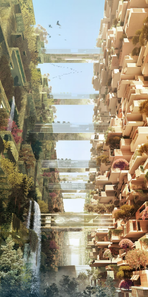 네옴시티 도심 속 모습 조감도 /네옴시티