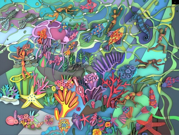 발달장애인 예술가가 제작한 NFT 작품 /디스에이블드