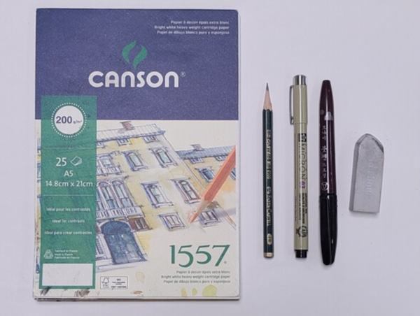 어반 스케칭을 배우면서 초보자가 될 용기가 필요함을 깨달았지요. 초보자가 된다는 것은 내 삶에 새로운 세계를 창조하여 새로운 관점과 관계에 온기를 불어넣는 초심자가 된다는 것 아닐까요? 그림 도구들 /사진=최익준